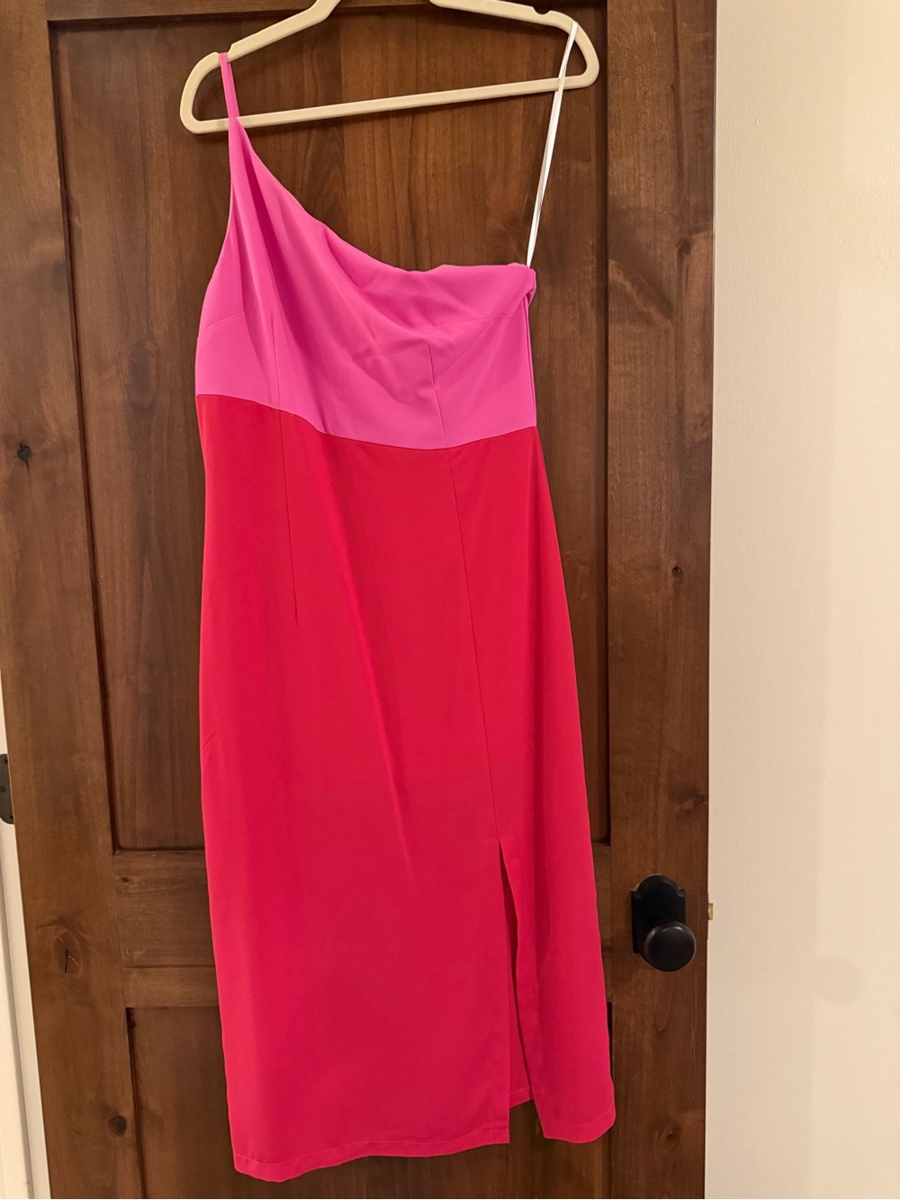 Petal & Pup Two-Tone One-Shoulder Pink Dress